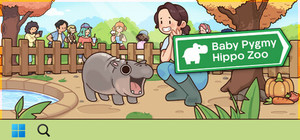 Baby Pygmy Hippo Zoo banner