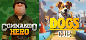 Dogs Club & Commando Hero 1-2 & Ball Race Party banner