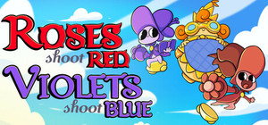 Roses shoot Red, Violets shoot Blue banner