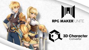 RPG MAKER UNITE + RPG Maker 3D Character Converter Bundle banner
