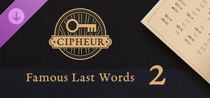 Cipheur - Famous Last Words 2 banner