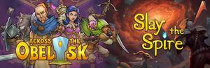 Across the Obelisk + Slay the Spire banner