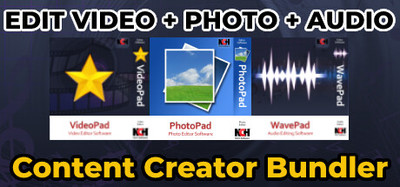 Content Creator Bundle (VideoPad, WavePad, PhotoPad)