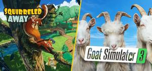 Goat Simulator 3 x Squirreled Away banner