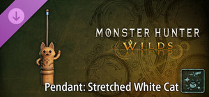 Monster Hunter Wilds - Pendant: Stretched White Cat banner