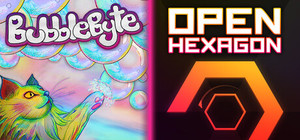 Bubbles & Hexagons banner