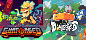 Gunforged + Cubed and Dangerous, Twin-Stick Roguelikes banner