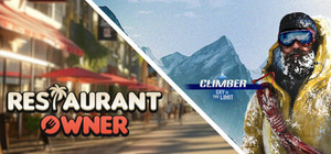 Climber and Restaurant Owner banner