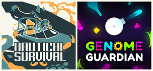 Genome Guardian + Nautical Survival: Roguelike Shooters banner