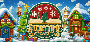 Storytime Cats - Meows and Mistletoes banner