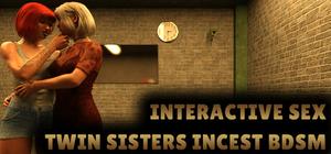 Interactive Sex - Twin Sisters Incest BDSM banner