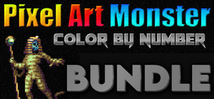 Pixel Art Monster - Color by Number Bundle banner