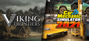 Viking Frontiers and Car Mechanic Simulator 2021 banner
