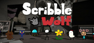 Scribble Wolf banner
