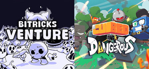 BitRick's Venture + Cubed and Dangerous, Action Roguelikes banner