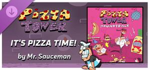 Rift of the NecroDancer: Pizza Tower - "It's Pizza Time!" banner
