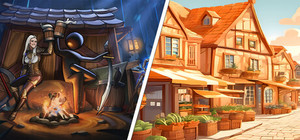 Old Market Simulator & Stickman Strikes: Conquer Fantasy World banner