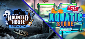 Haunted House and Aquatic Store banner