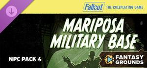 Fantasy Grounds - Fallout RPG - NPC Pack 4 - Mariposa Military Base banner