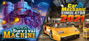 Survival Machine and Car Mechanic Simulator 2021 banner