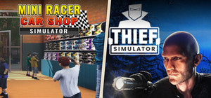 Mini Racer Car Shop Simulator and Thief Simulator banner