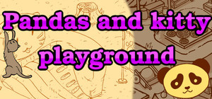 Pandas and kitty playground banner