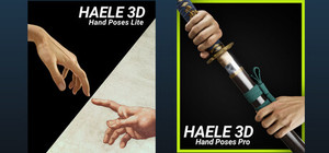 HAELE 3D - Hand Poses Lite -> Hand Poses Pro Upgrade banner