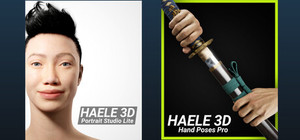 HAELE 3D - Hand Poses Pro - Portrait Studio Lite - Anatomy Drawing References banner