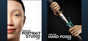 HAELE 3D - Hand Poses Pro - Portrait Studio Lite - Anatomy Drawing References banner