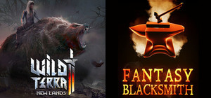 🗡️ Wild Terra 2 × Fantasy Blacksmith 🔨: Medieval simulators about sword crafting banner