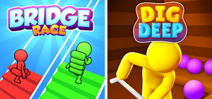Bridge Race + Dig Deep banner