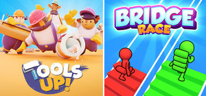 Tool's Up + Bridge Race banner