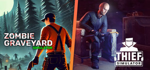 Zombie Graveyard Simulator and Thief Simulator banner