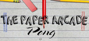 The Paper Arcade: Pong banner