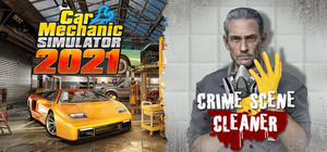 Car Mechanic Simulator 2021 and Crime Scene Cleaner banner