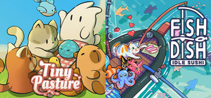 Tiny Pasture + Fish to Dish: Idle Sushi banner