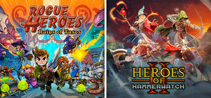 Heroes of Hammerwatch II x Rogue Heroes banner