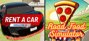 Road Food Simulator with Rent A Car Simulator 24 banner