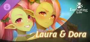Everlusting Life - Mascots Laura and Dora banner