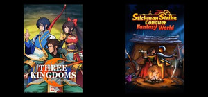 Three Kingdoms: The Blood Moon & Stickman Strikes: Conquer Fantasy World banner