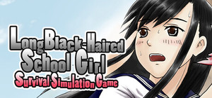 Long Black-Haired Schoolgirl Survival Simulation Game banner