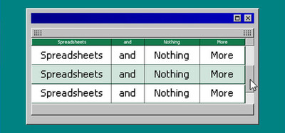 Spreadsheets and Nothing More