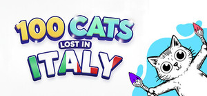 100 Cats Lost in Italy Find & Color banner