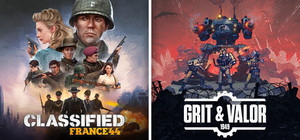 Grit and Valor - 1949 x Classified: France '44 banner