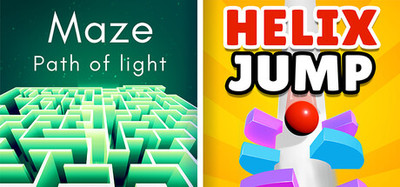 Maze: Path of Light + Helix Jump
