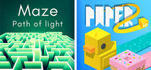 Maze: Path of Light + Paper io banner