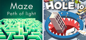 Maze: Path of Light + Hole io banner