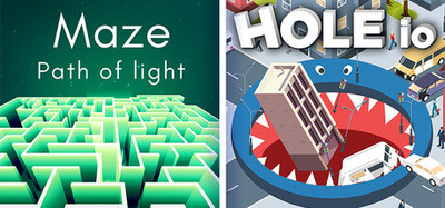 Maze: Path of Light + Hole io