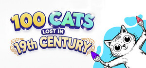 100 Cats Lost in the 19th Century Find & Color banner