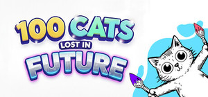100 Cats Lost in the Future Find & Color banner